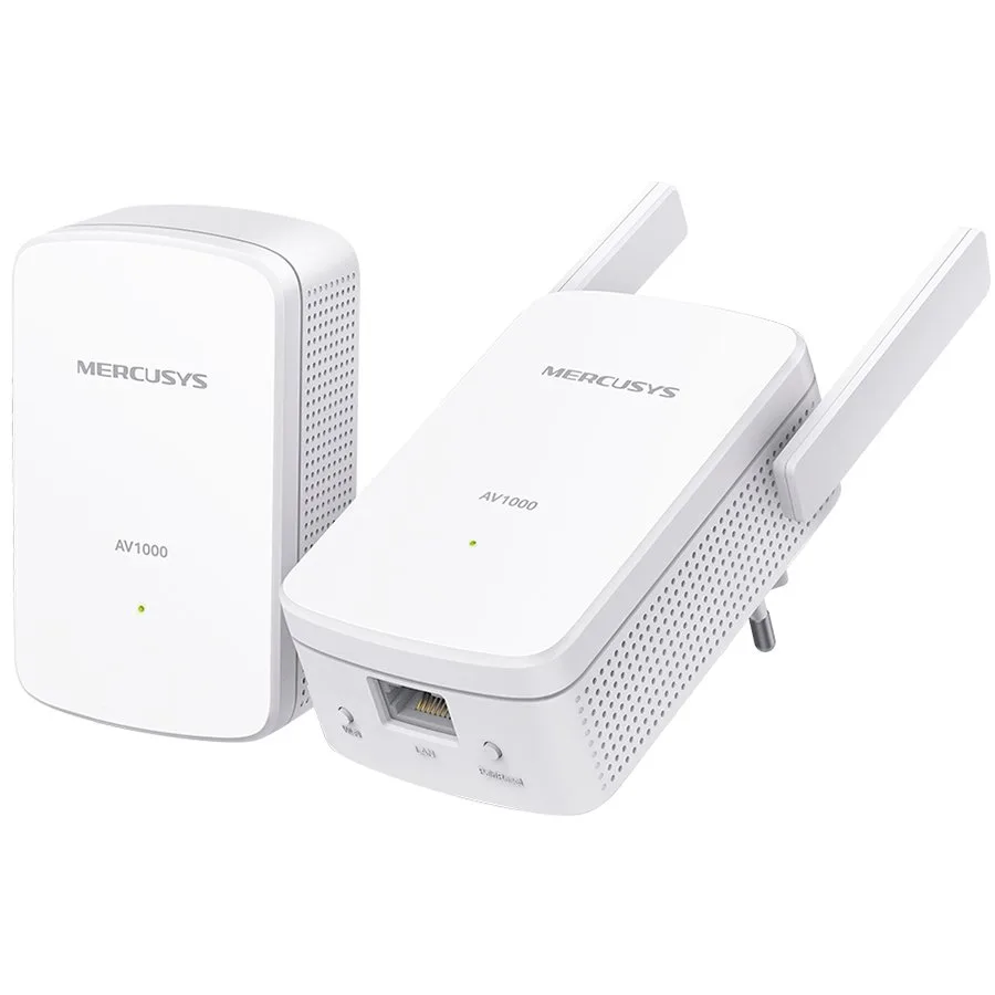 Mercusys MP510 KIT AV1000 Gigabit Powerline N300 Wi-Fi KIT (1× MP510 + 1× MP500) 300 Mbps at 2.4 GHz
