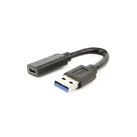 Gembird USB 3.1 AM to Type-C female adapter kabl, 10 cm, black, A-USB3-AMCF-01
