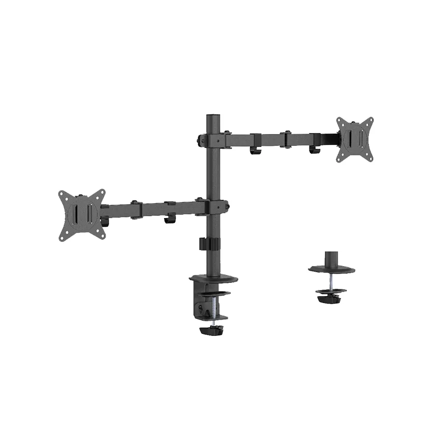 Gembird NOSAČ ZA DVA MONITORA MA-D2-03, montaža na stol, tilt, swivel), 17”-32”, up to 9 kg