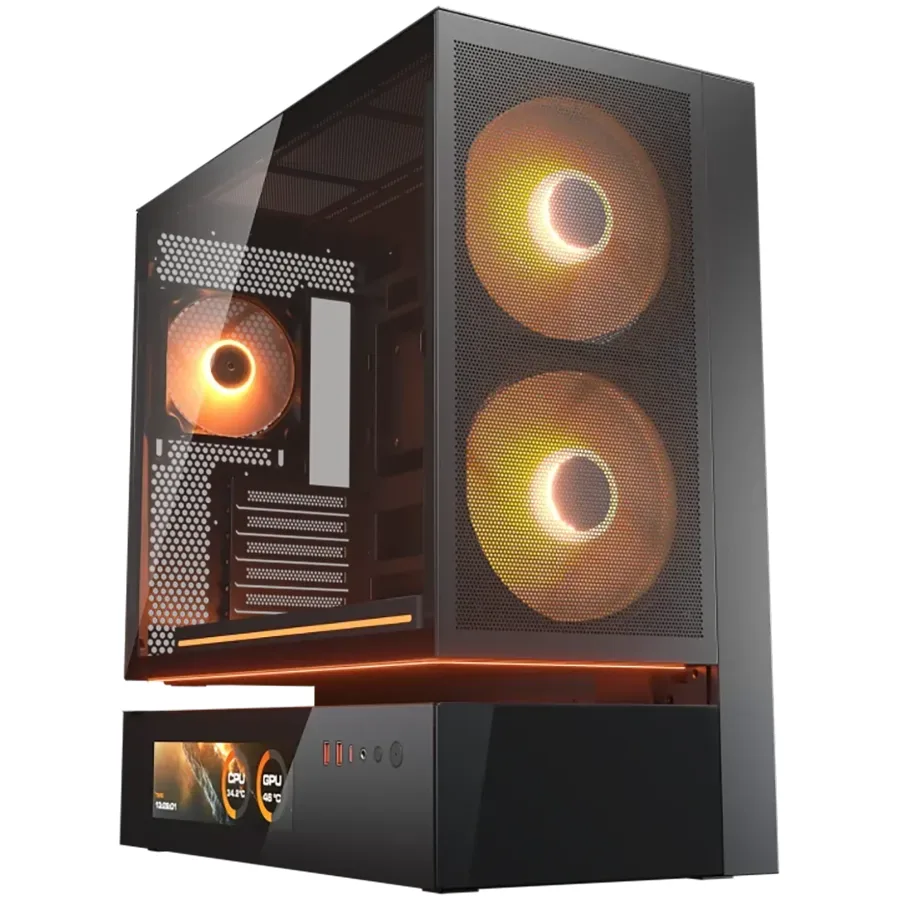 Cougar Gaming COUGAR CFV235 Mesh Vision PC Case, Mid Tower, Black