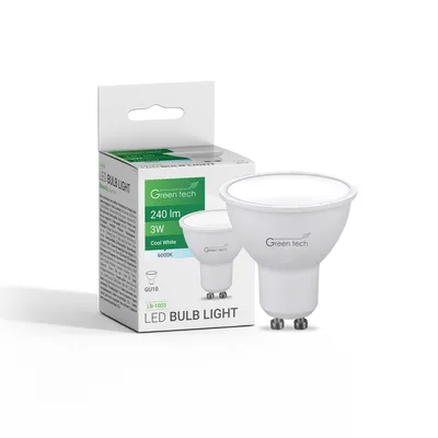 LED žarulja Green Tech 3W, 6000K, GU10, IP20, Sanan chip