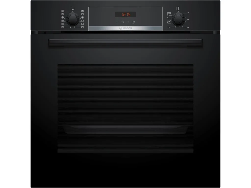 Bosch pećnica Serie 4| CRNA A, 71L, 8 programa, Piroliza, Dodavanje pare