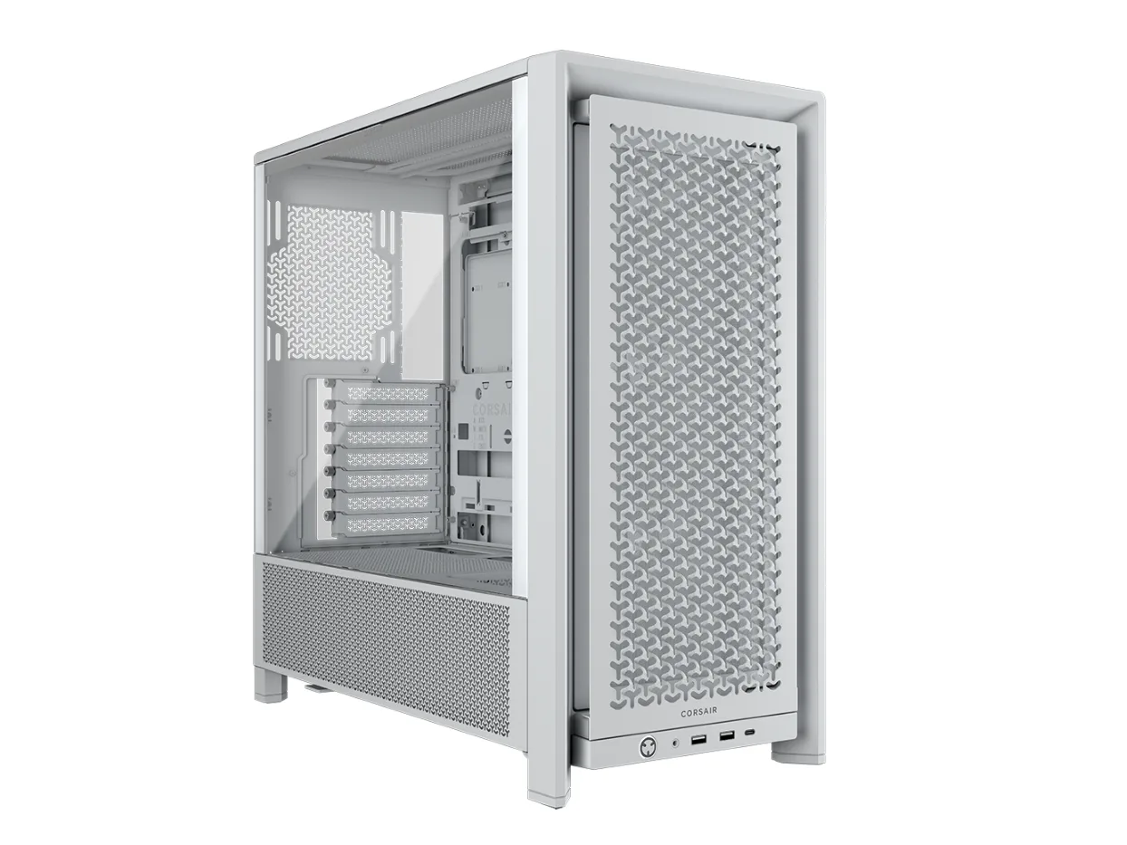 Corsair FRAME 4000D RS Case3xRS120 fans, 360mm radiator170mm cooler, 430mm GPU, ATX, White