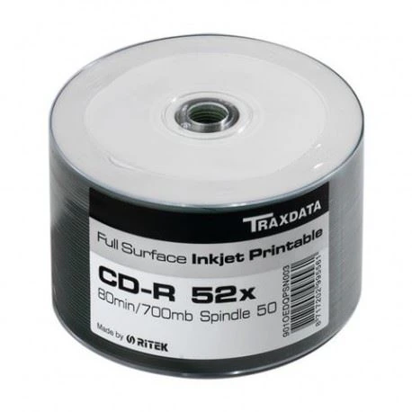 Traxdata CD TRX CD-R PRN SP50 WHITE